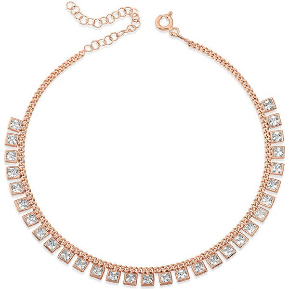 Aya Diamond Gümüş Zirkon Taşlı Rose Halhal Halhal Fiyatı