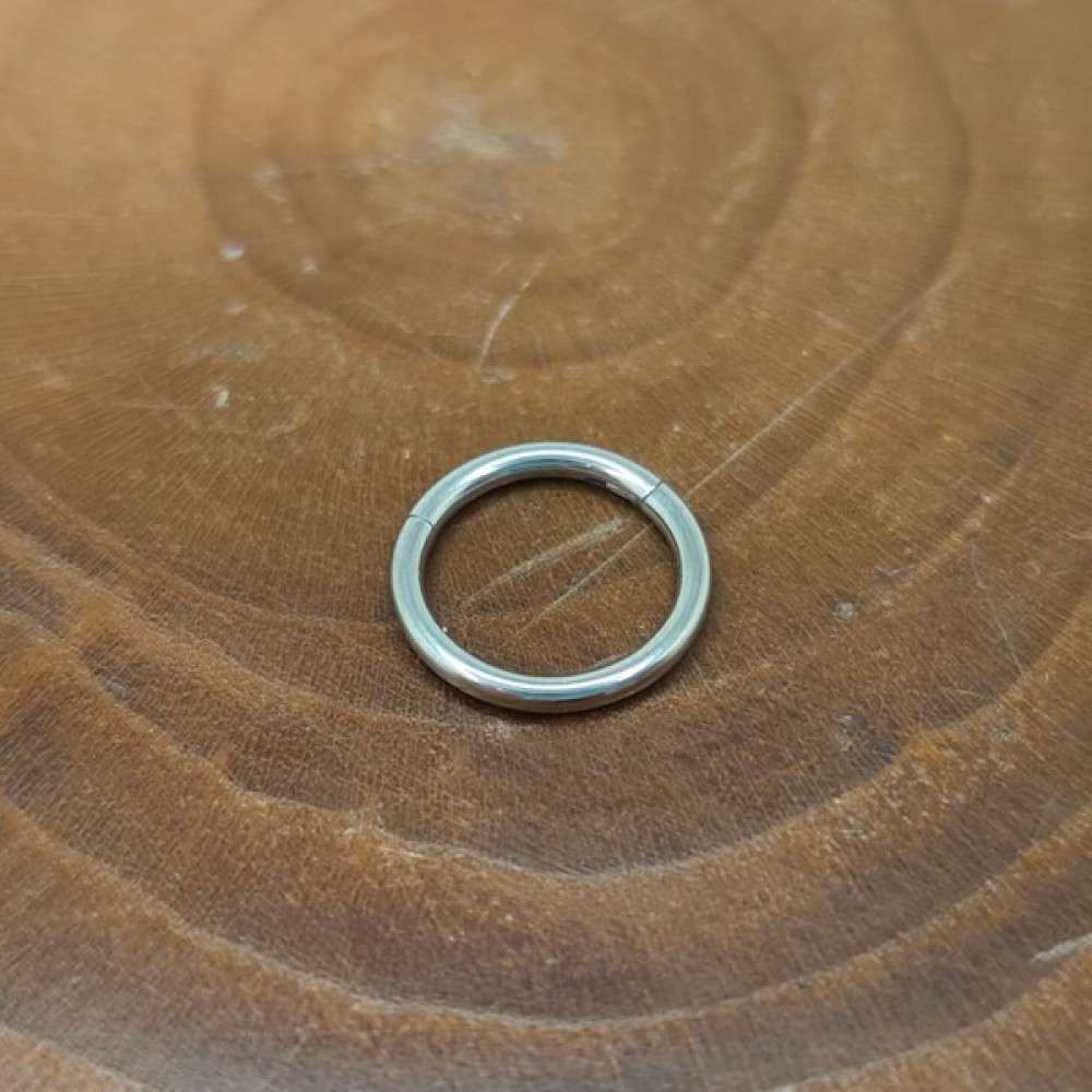 Aya Tasarım Çelik Kararmaz Menteşeli Halka Helix Piercing - 8mm - Gümüş Altın & Gümüş Piercing Fiyatı