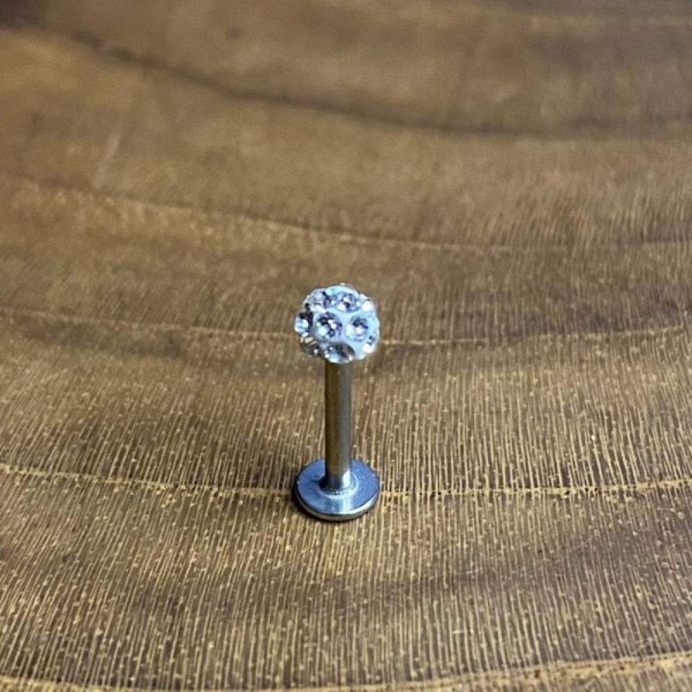 Aya Tasarım Çelik Kararmaz Tragus/helix Şambala Piercing - 8 mm - Gümüş Altın & Gümüş Piercing Fiyatı