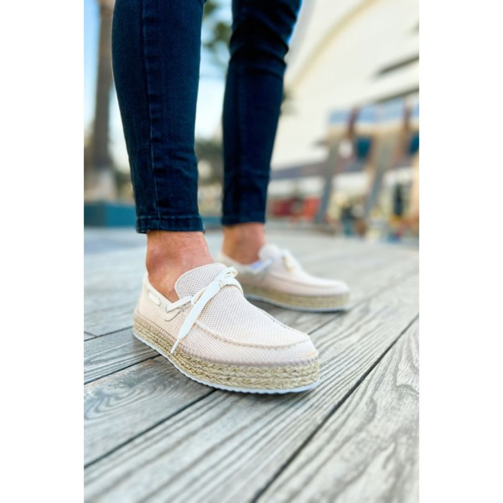 Ayak Çantası CH311 Espadril Erkek Ayakkabı Bej Erkek Günlük Ayakkabıları Fiyatı