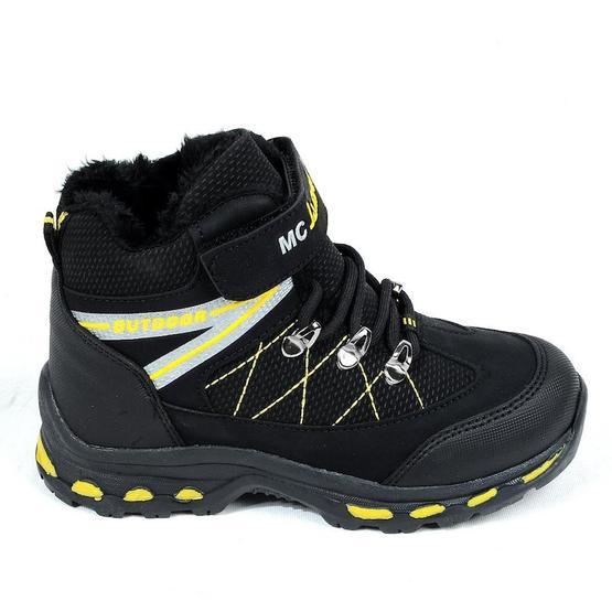 Ayakcenter 1912-MJP Siyah-Sarı Termal Kürklü Erkek Çocuk Bot