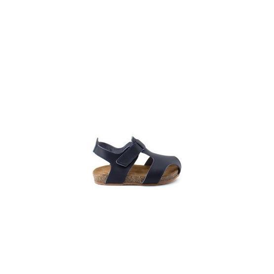 Ayakkabı Fuarı 510 T 2001 E Bebe Lacivert Deri Sandalet