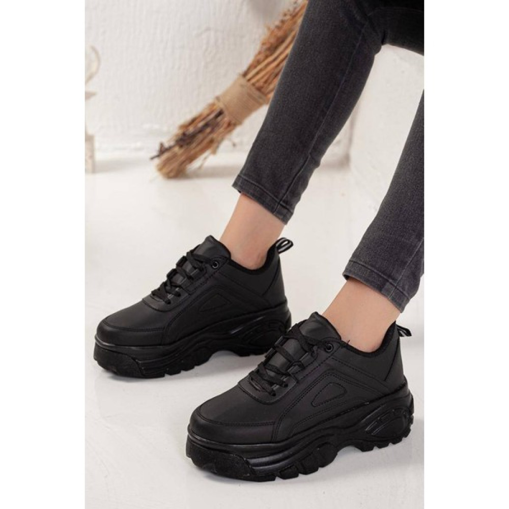 Ayakkabı Havuzu Siyah Sneaker Spor Ayakkabı Fiyatı
