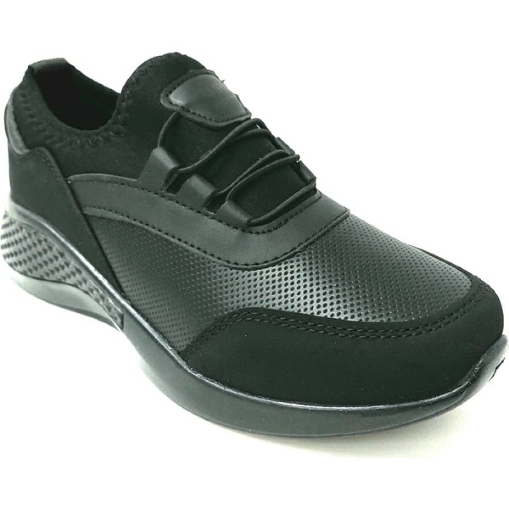 Ayakkabı Ülkesi Ortapedik Bağcıksız Günlük Unisex Siyah Spor Ayakkabı Spor Ayakkabı Fiyatı