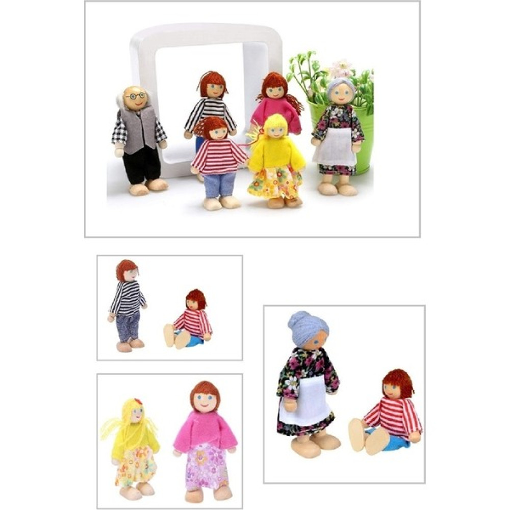 Ayas Eğitici Oyuncak Ahşap Parmak Kukla Aile Seti - Terapi Oyun Grubu - Renkli Bebek Oyuncakları Fiyatı