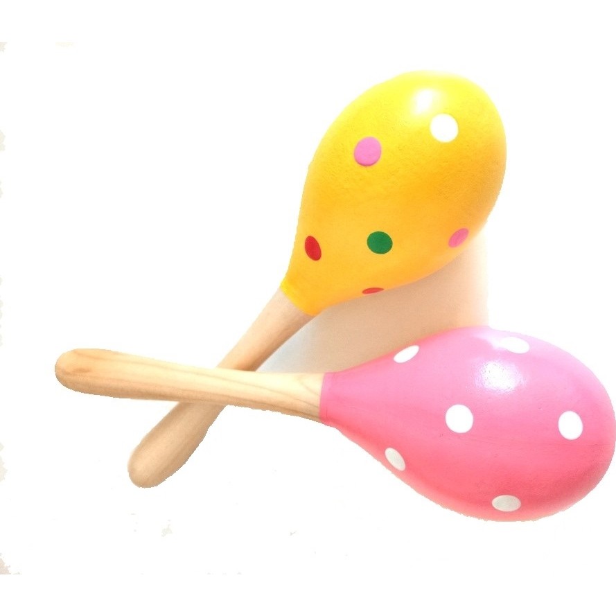 Ayas Eğitici Oyuncak Ahşap Renkli Marakas 2 Adet Anne Bebek Oyuncak Fiyatı