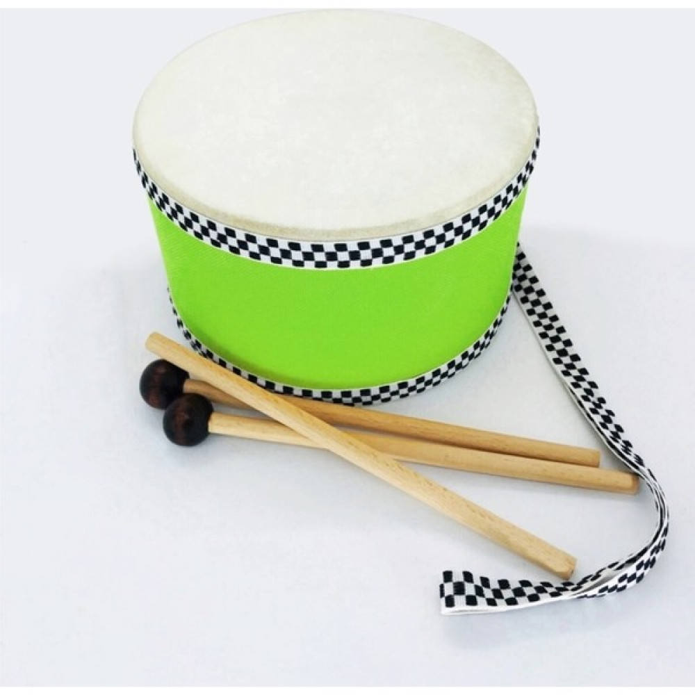 Ayas Eğitici Oyuncak Askılı Davul 18 cm ( Deri ) - Yeşil Eğitici Oyuncak Fiyatı
