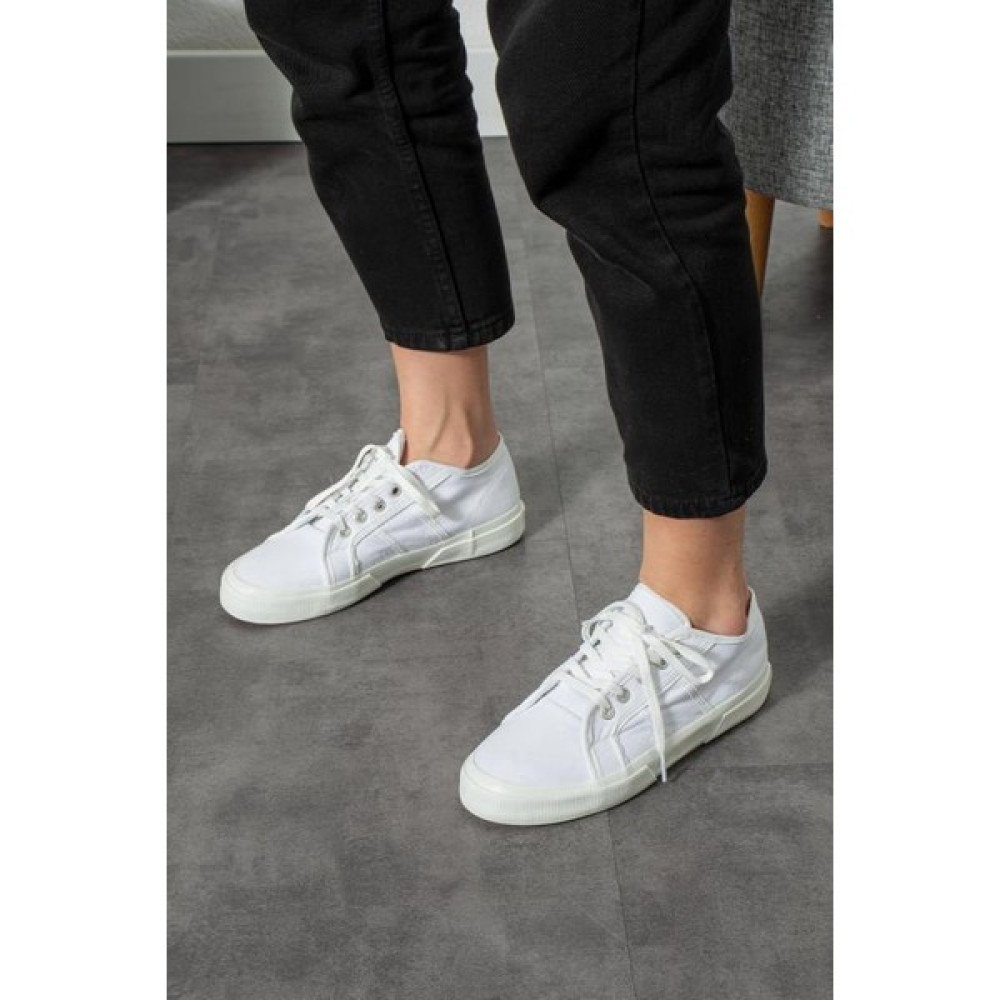 Ayax Beyaz Keten Kumaş Bağcıklı Günlük Iç Taban Kadın Sneaker Spor Ayakkabı Fiyatı