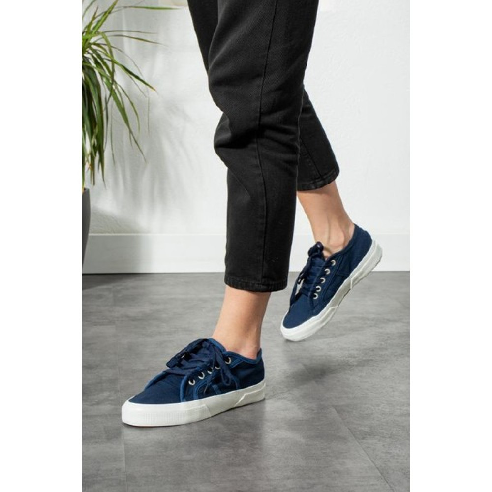 Ayax Mavi Keten Kumaş Bağcıklı Günlük Iç Taban Kadın Sneaker Spor Ayakkabı Fiyatı