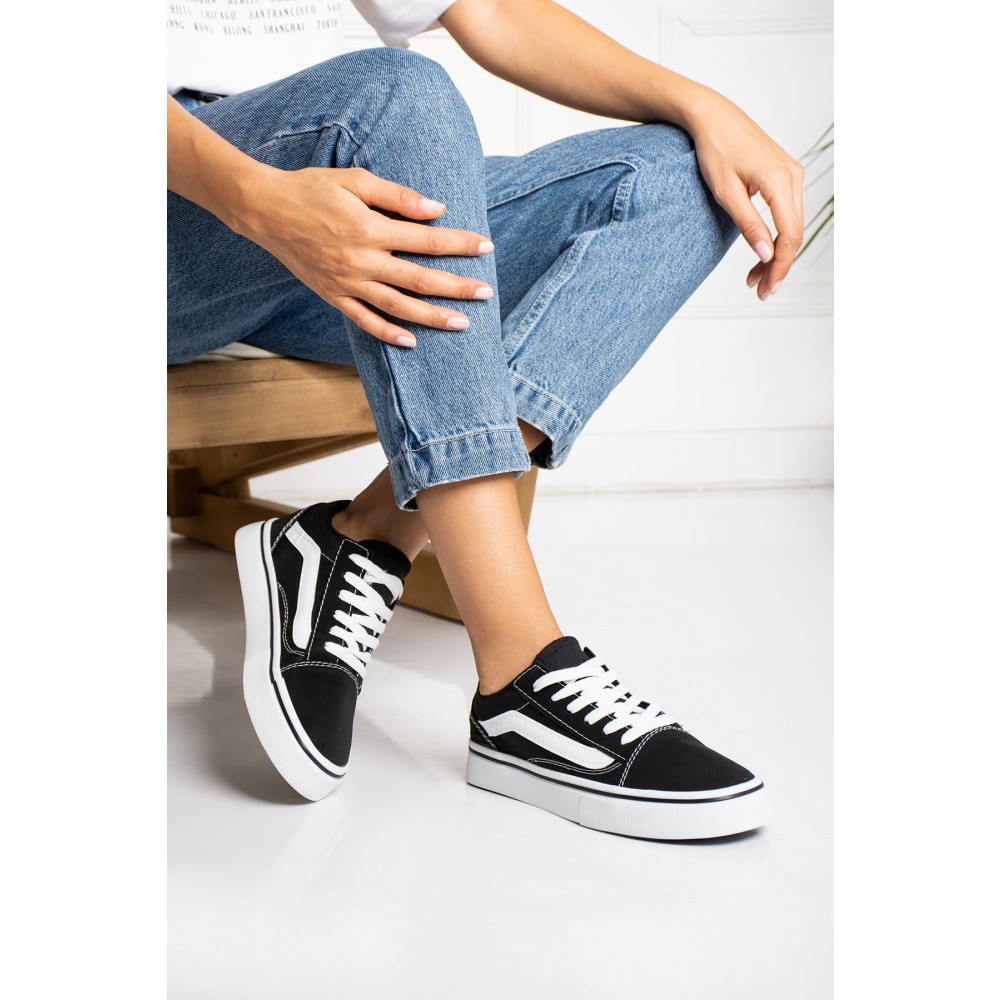 Ayax Siyah Beyaz Günlük Unisex (KADIN/ERKEK) Sneaker 41 Beden Spor Ayakkabı Fiyatı
