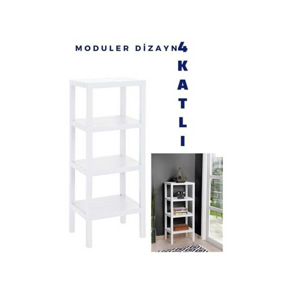 Aybastılı Transformacion 4 Katlı Modüler Raf Sistemi Beyaz 718145 Kitaplık - Duvar Rafı & CD / DVD Rafı Fiyatı