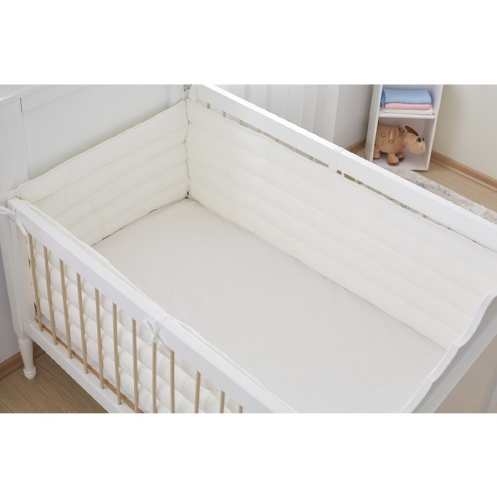 Aybi Baby Basic Bebek Yan Koruma Seti 60 x 120 - Krem Bebek Yatak Bariyeri Fiyatı