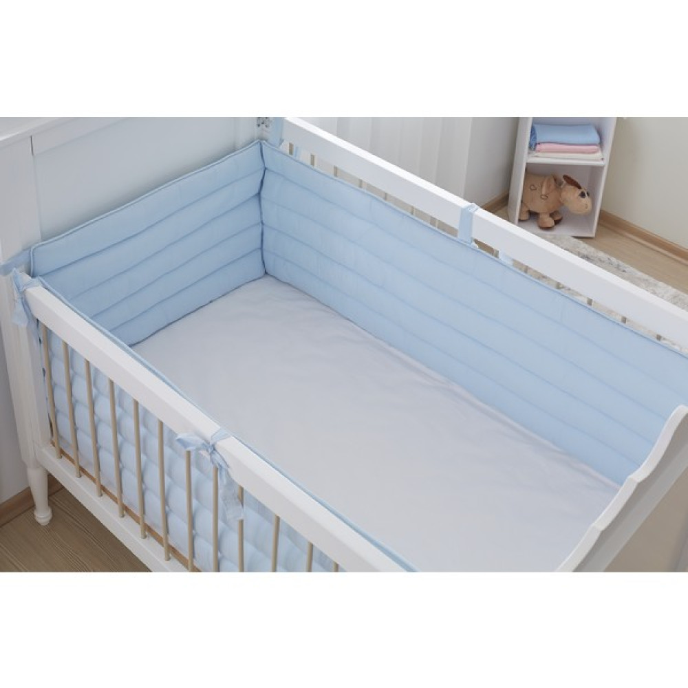 Aybi Baby Basic Bebek Yan Koruma Seti 70 x 130 - Mavi Bebek Yatak Bariyeri Fiyatı