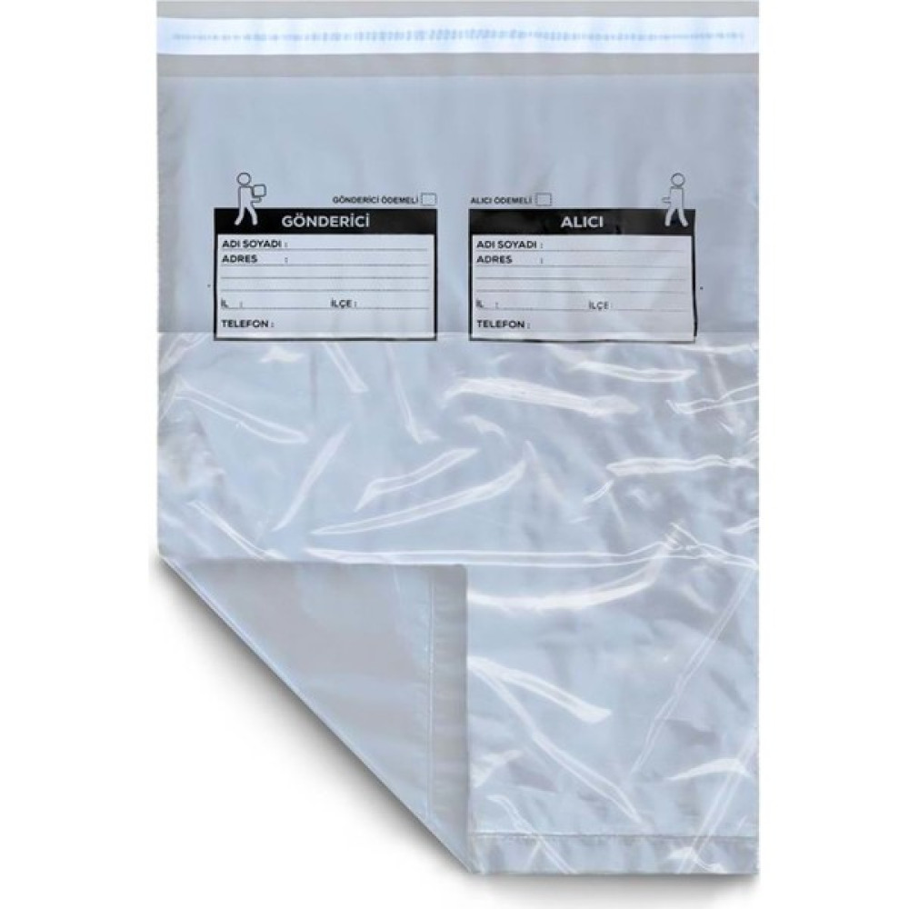 Aydın Plastik Cepli Gri Kargo Poşeti 30 x 37 x 5 cm 100'LÜ Dosya Fiyatı