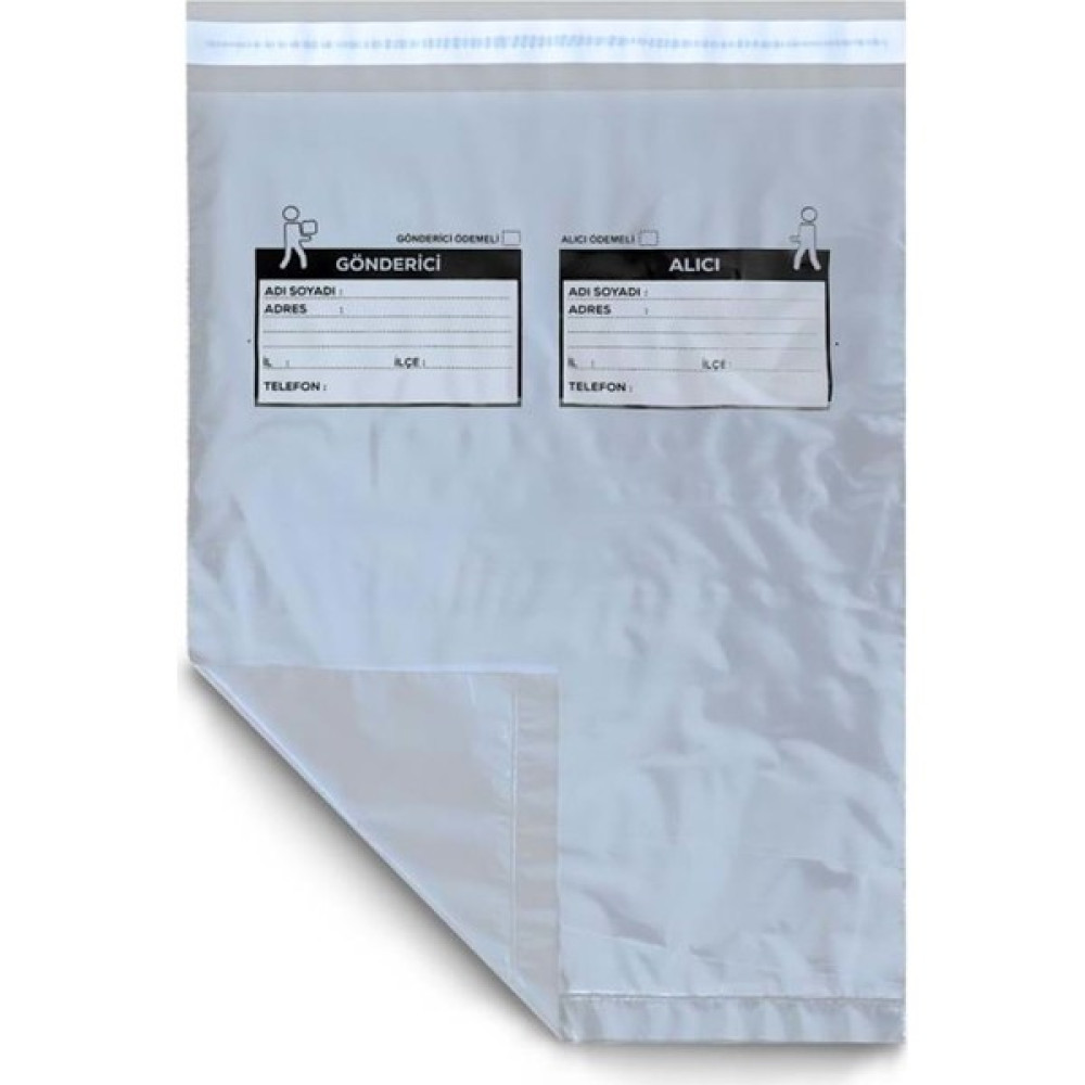 Aydın Plastik Cepsiz Gri Kargo Poşeti 24 x 30 x 5 cm 100'LÜ Dosya Fiyatı