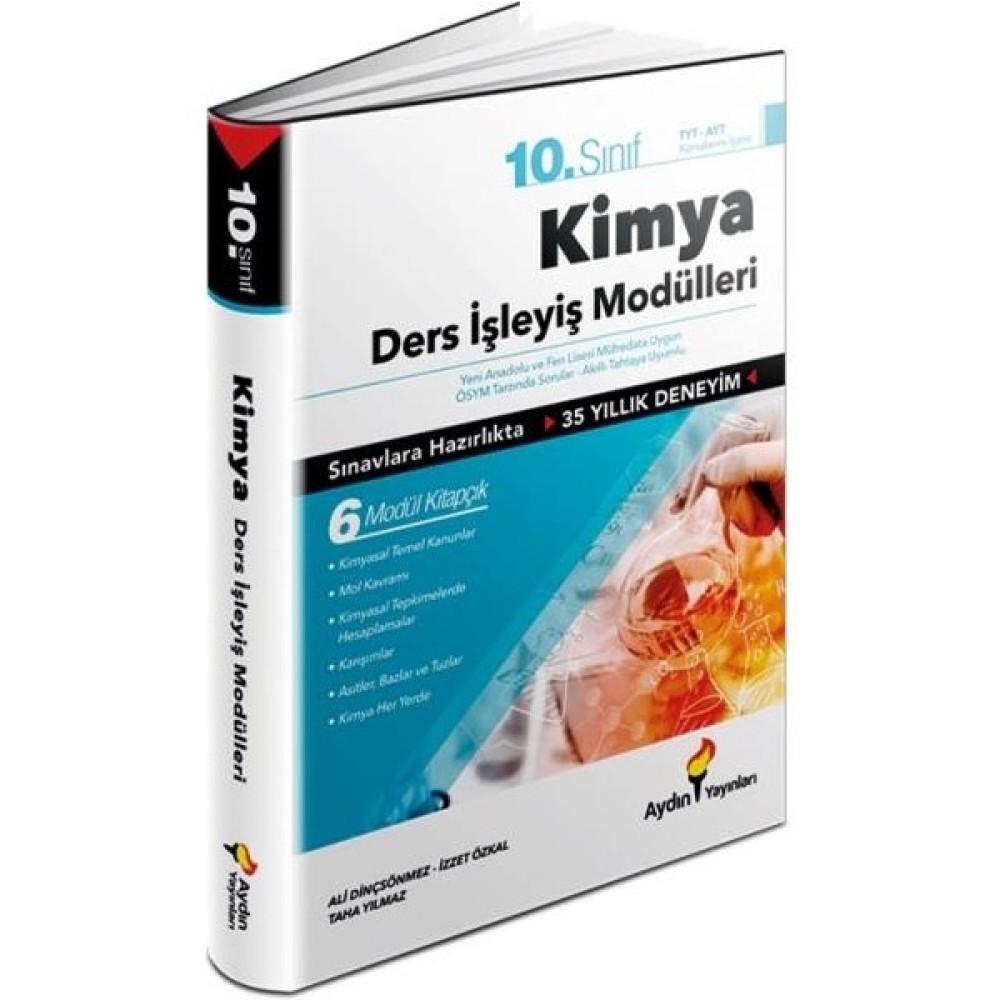 Aydın Yayınları 10. Sınıf Kimya Ders İşleyiş Modülleri Kaynak Kitapları Fiyatı