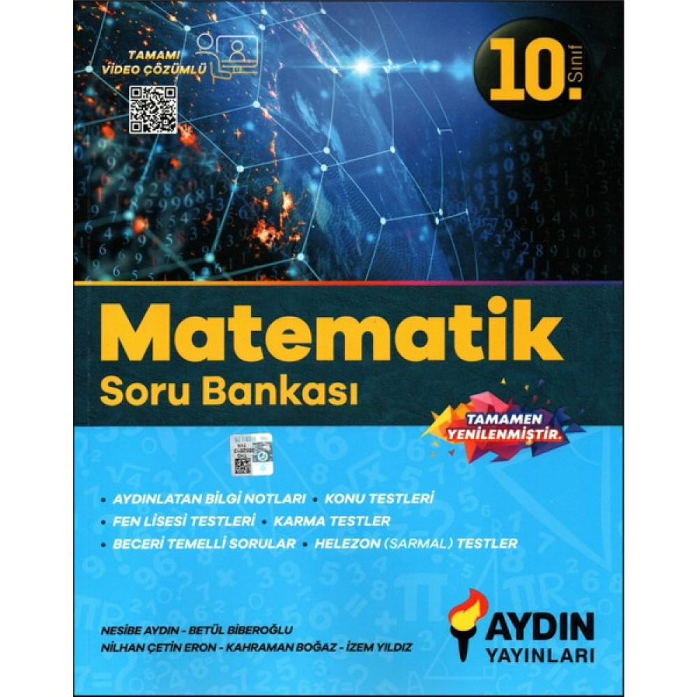Aydın Yayınları 10.sınıf Matematik Soru Bankası Matematik Fiyatı