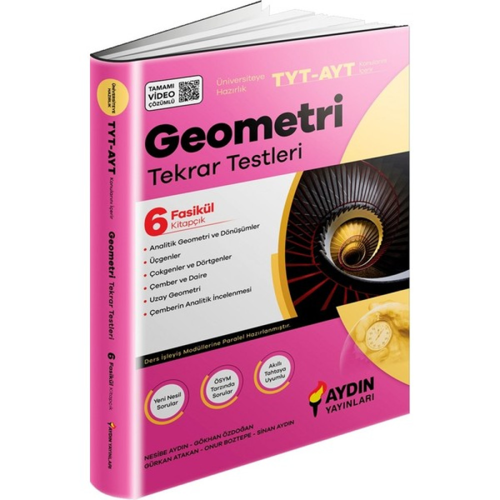 Aydın Yayınları 2021 TYT AYT Geometri Tekrar Testleri Geometri Fiyatı