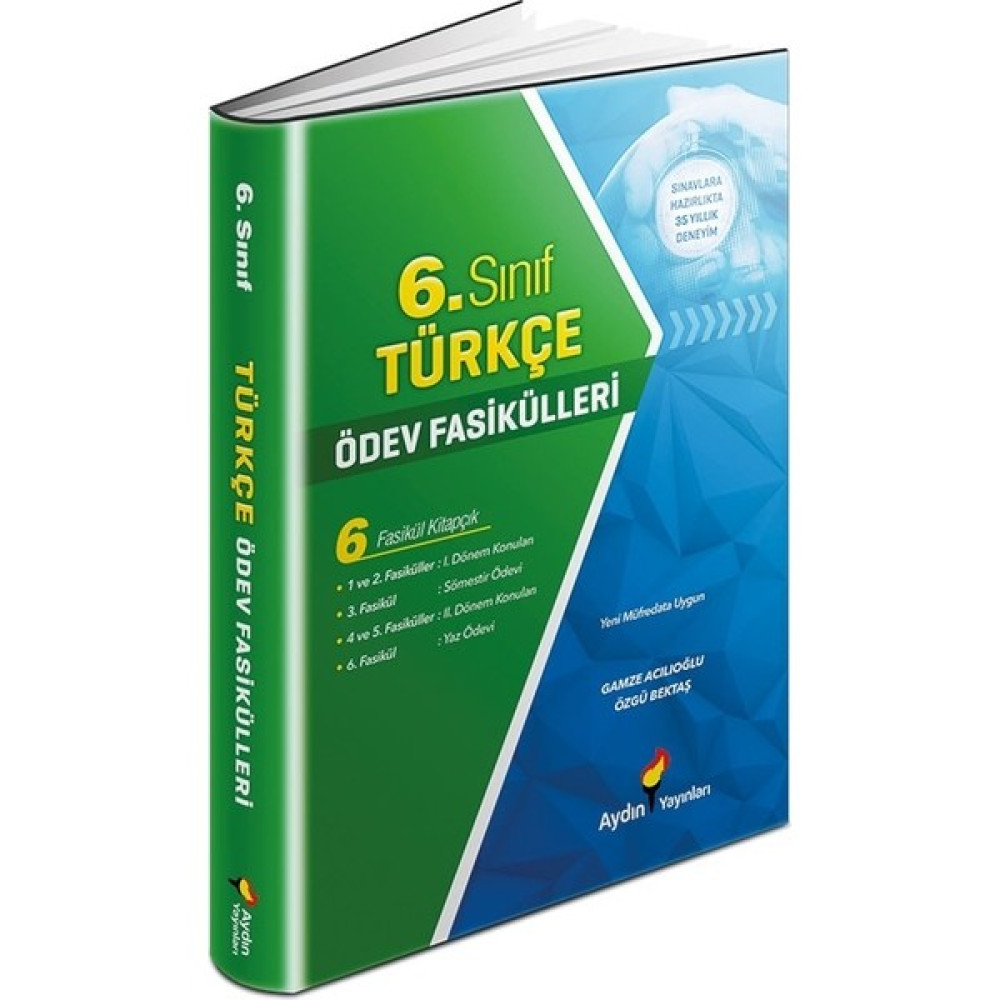 Aydın Yayınları 6. Sınıf Türkçe Ödev Fasikülleri Türkçe Fiyatı
