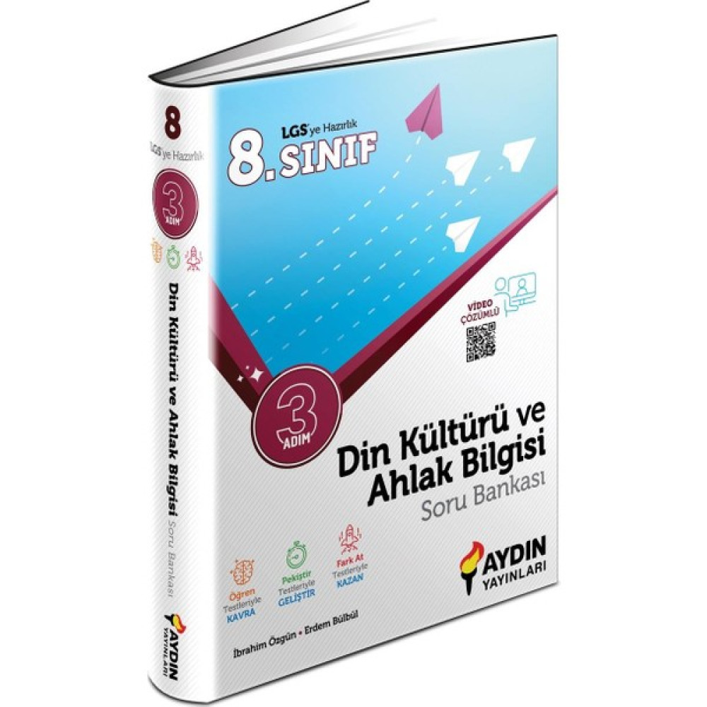 Aydın Yayınları 8. Sınıf Din Kültürü ve Ahlak Bilgisi Üç Adım Soru Bankası Kaynak Kitapları Fiyatı