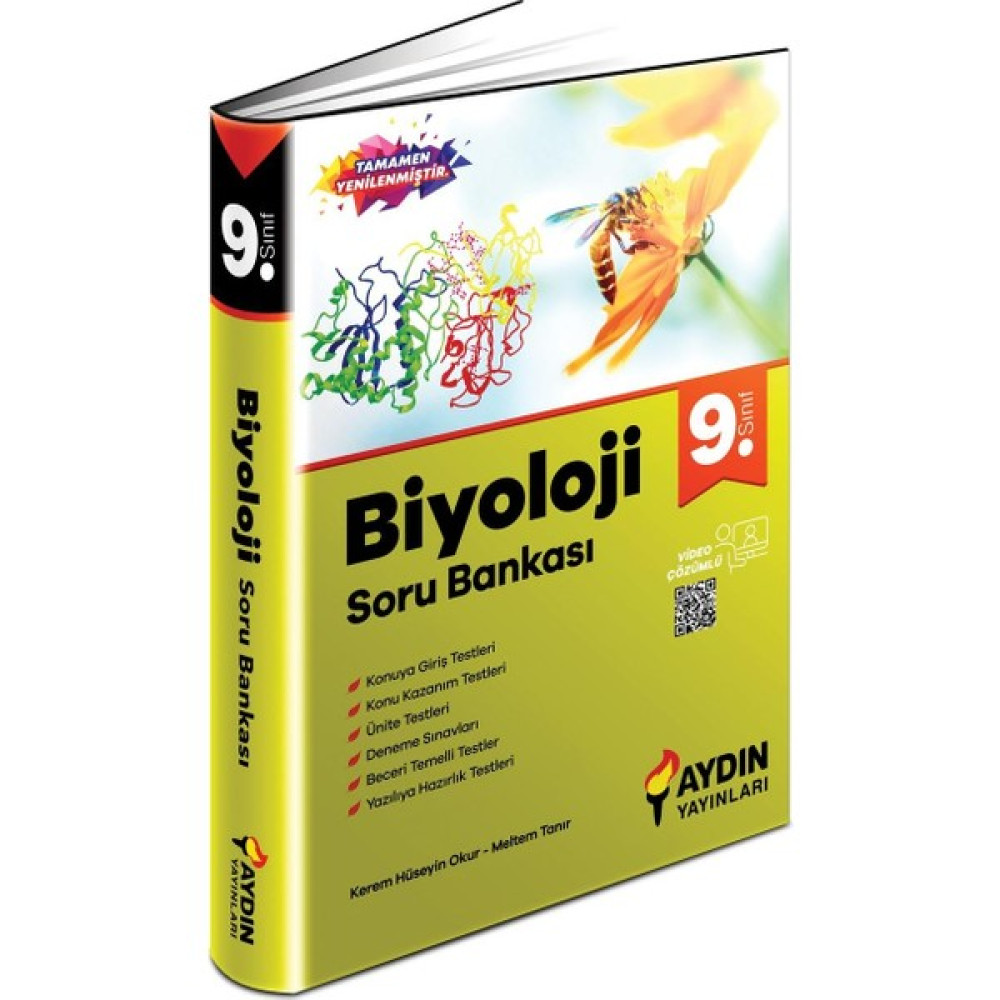 Aydın Yayınları 9. Sınıf Biyoloji Soru Bankası Fen - Bilişim ve Teknoloji Fiyatı