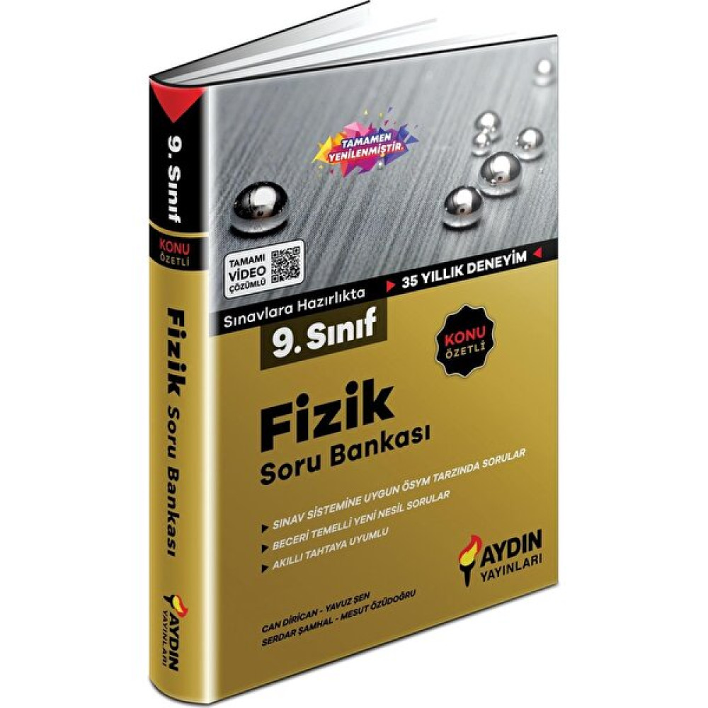 Aydın Yayınları 9. Sınıf Fizik Konu Özetli Soru Bankası Fen - Bilişim ve Teknoloji Fiyatı