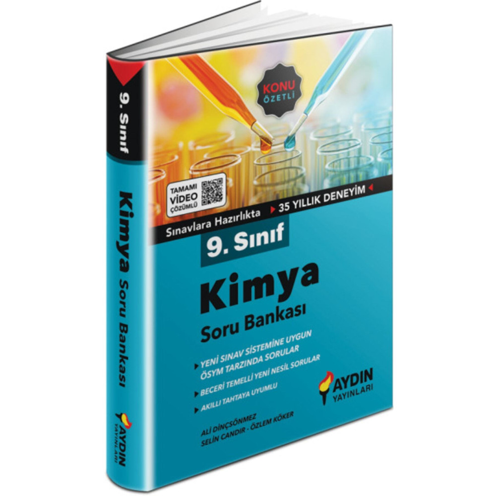 Aydın Yayınları 9. Sınıf Kimya Soru Bankası Yardımcı Kitaplar Fiyatı