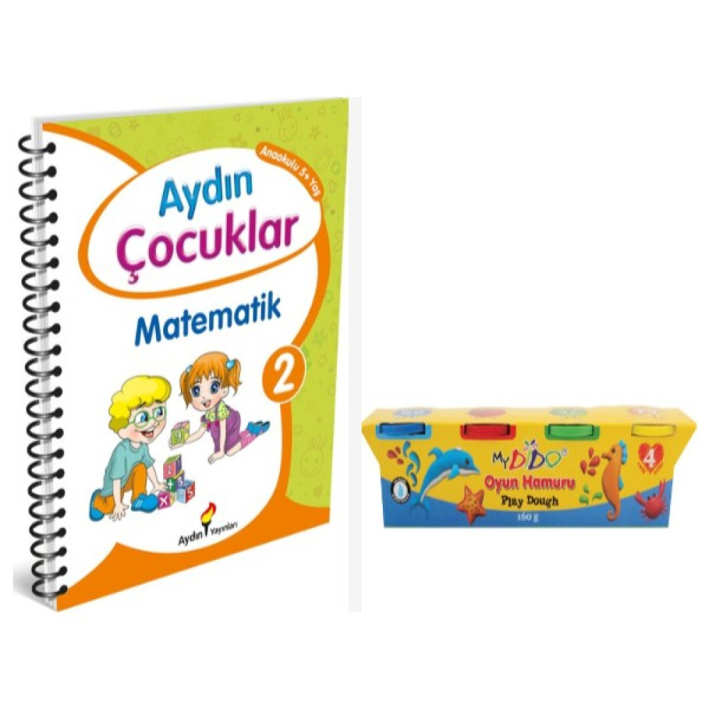 Aydın Yayınları Aydın Çocuklar Matematik 2 Anaokulu +5 Yaş & Mydido 4 Renk Oyunu Okul Öncesi Eğitici & Öğretici Kitaplar Fiyatı