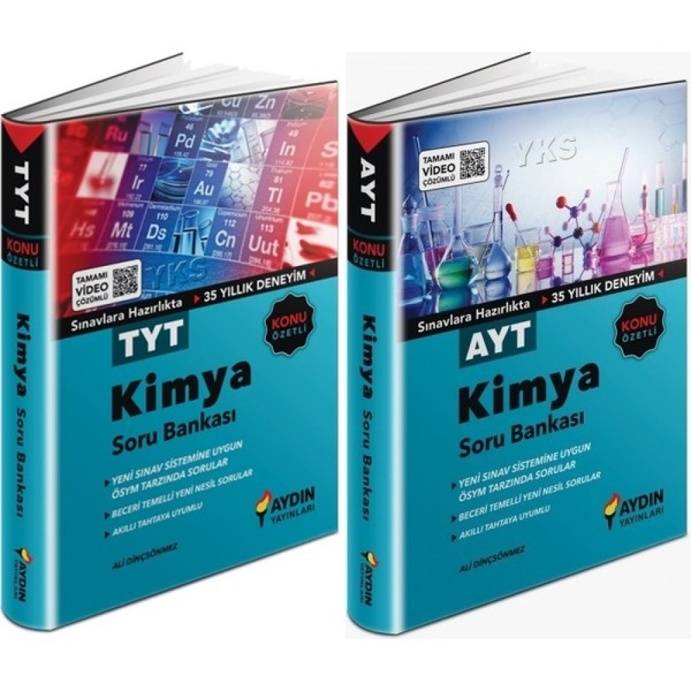 Aydın Yayınları Aydın Tyt Ayt Kimya Konu Özetli Soru Bankası Seti 2 Kitap 2023 Temel Yeterlilik Testi (TYT) Fiyatı