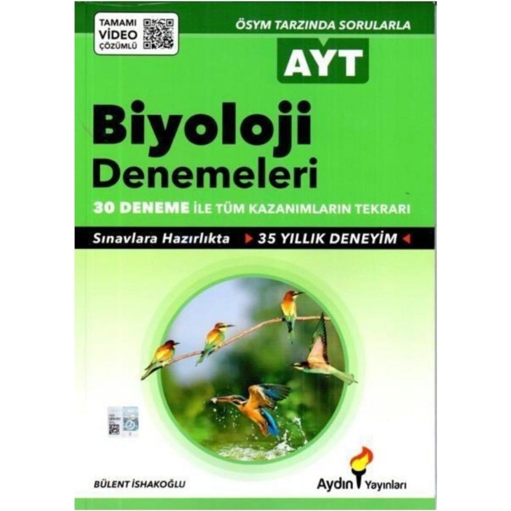 Aydın Yayınları AYT Biyoloji 30'lu Denemeleri Diğer Fiyatı