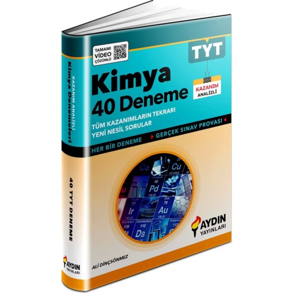 Aydın Yayınları TYT Kimya 40 Deneme Temel Yeterlilik Testi (TYT) Fiyatı
