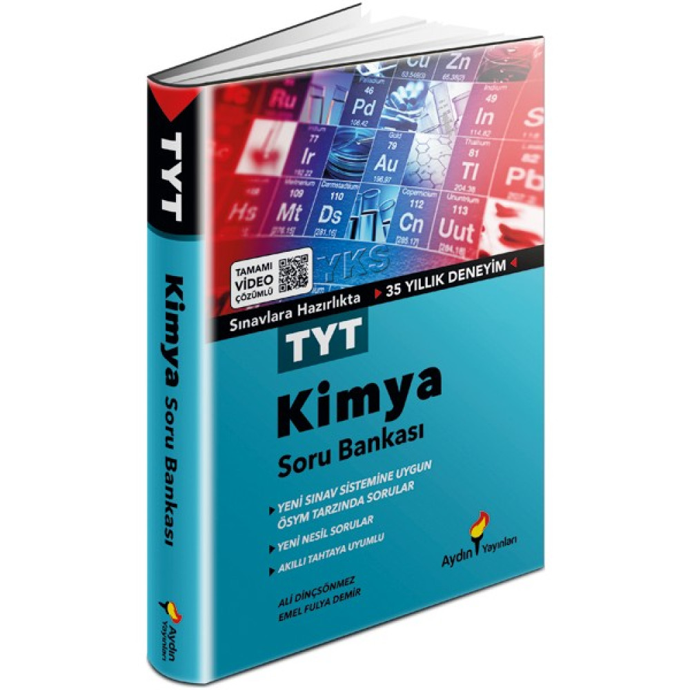Aydın Yayınları TYT Kimya Tamamı Video Çözümlü Soru Bankası Temel Yeterlilik Testi (TYT) Fiyatı