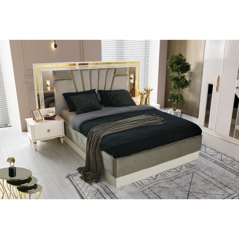 Aydınev Askar Mdf Bazalı Karyola ve Başlık - 160 x 200 cm - Kahverengi Karyola Fiyatı