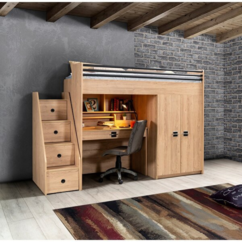 Aydınev Flash Ranza+ Çalışma Masası - 90 x 190 cm - Ceviz Ranza Fiyatı