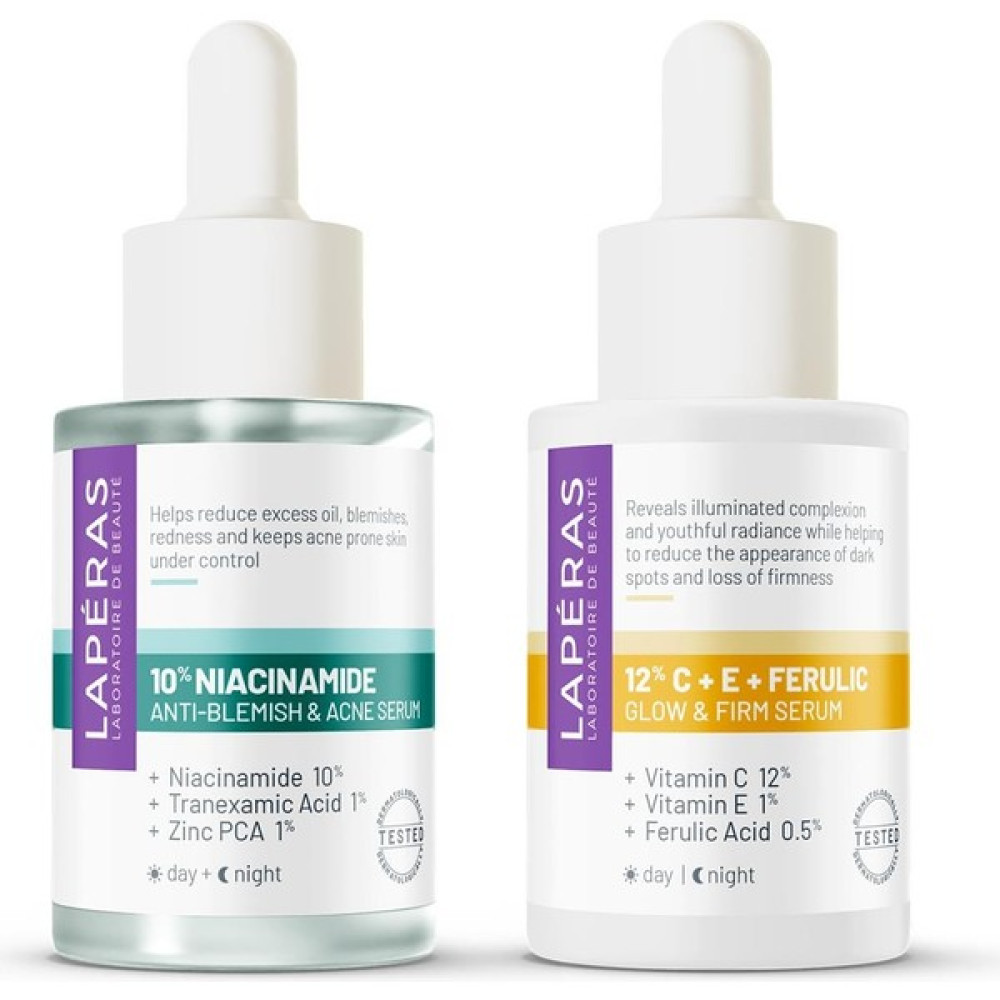 Aydınlatıcı ve Leke Karşıtı 12% Vitamin C + 10% Niacinamide Serum Seti Anti-Aging / Yaşlanma Karşıtı Fiyatı