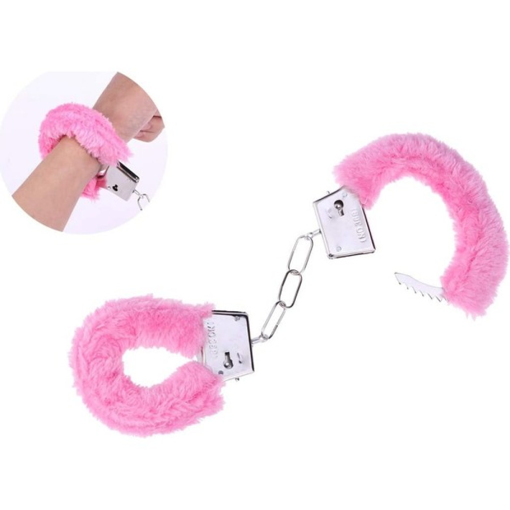 Aydınlı Parti Aksesuar Pembe Renk Peluş Tüylü Anahtarlı Metal Kelepçe - 29 Oto Boyaları Fiyatı