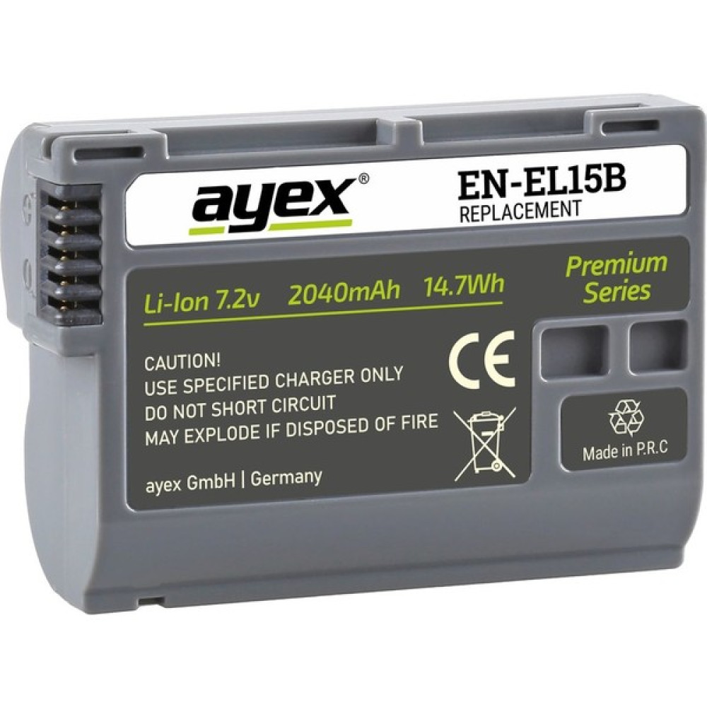 Ayex EN-EL15B Batarya Nikon Z6, Z7, V1, D7500, D7200, D7100, D7000, D500, D750, D800, D600 ile Uyumlu Piller & Şarj Cihazları Fiyatı
