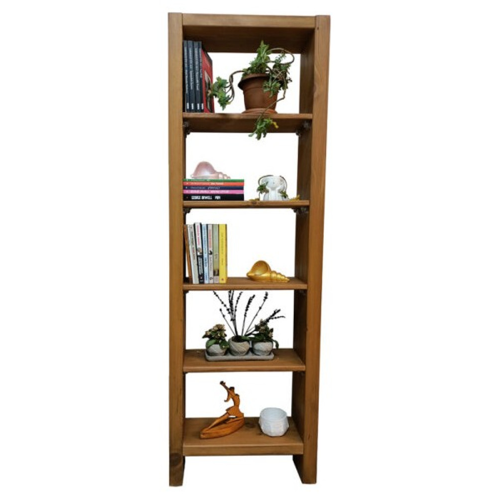 Ayfiwood Masif Ahşap 5 Raflı Dekoratif Kitaplık 150 x 49 x 18 cm Kitaplık Fiyatı