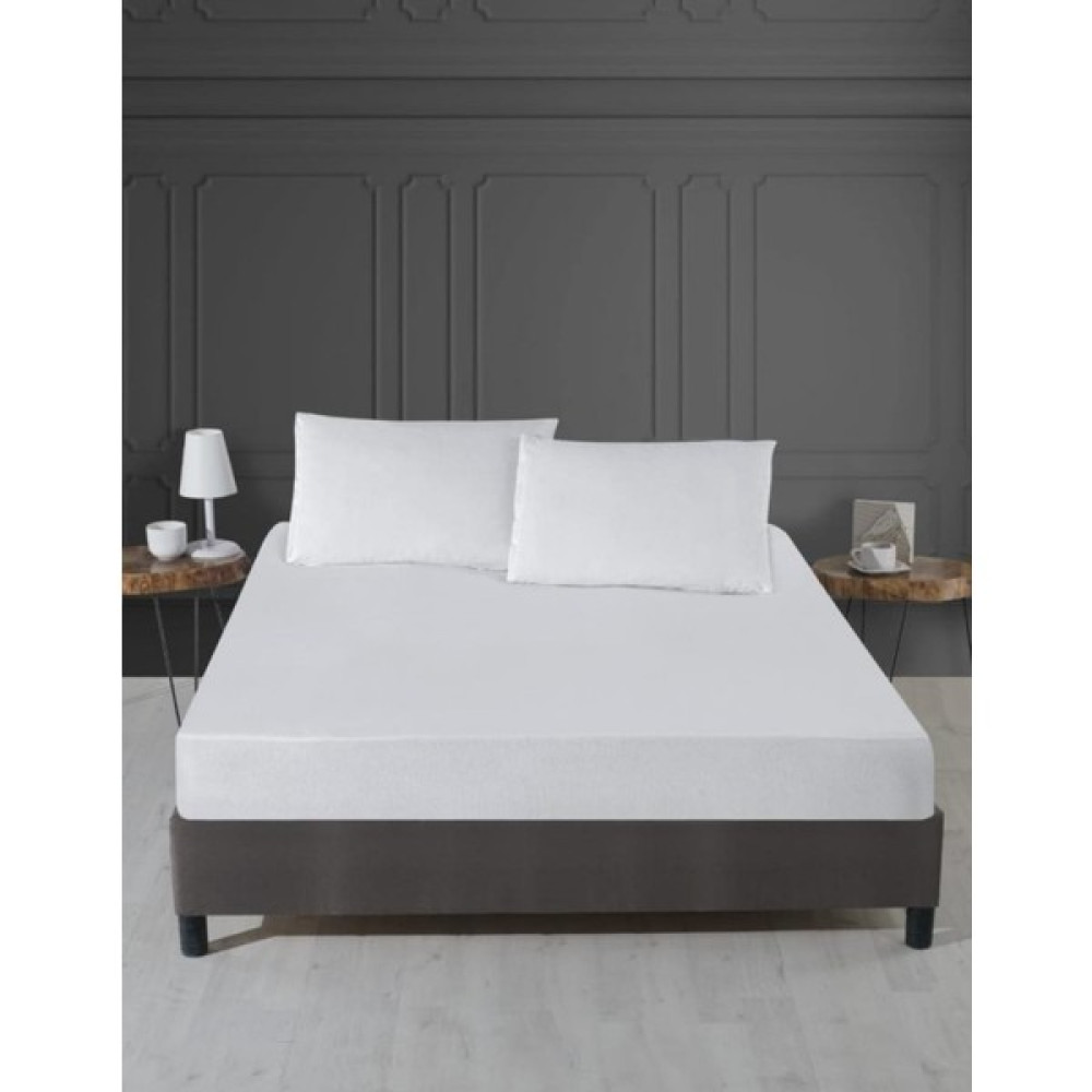 AYHOME Çift Kişilik Sıvı Geçirmez Pamuklu Terletmez Yatak Alezi - Beyaz - 160 x 200 cm Alez / Yatak Koruyucu Fiyatı