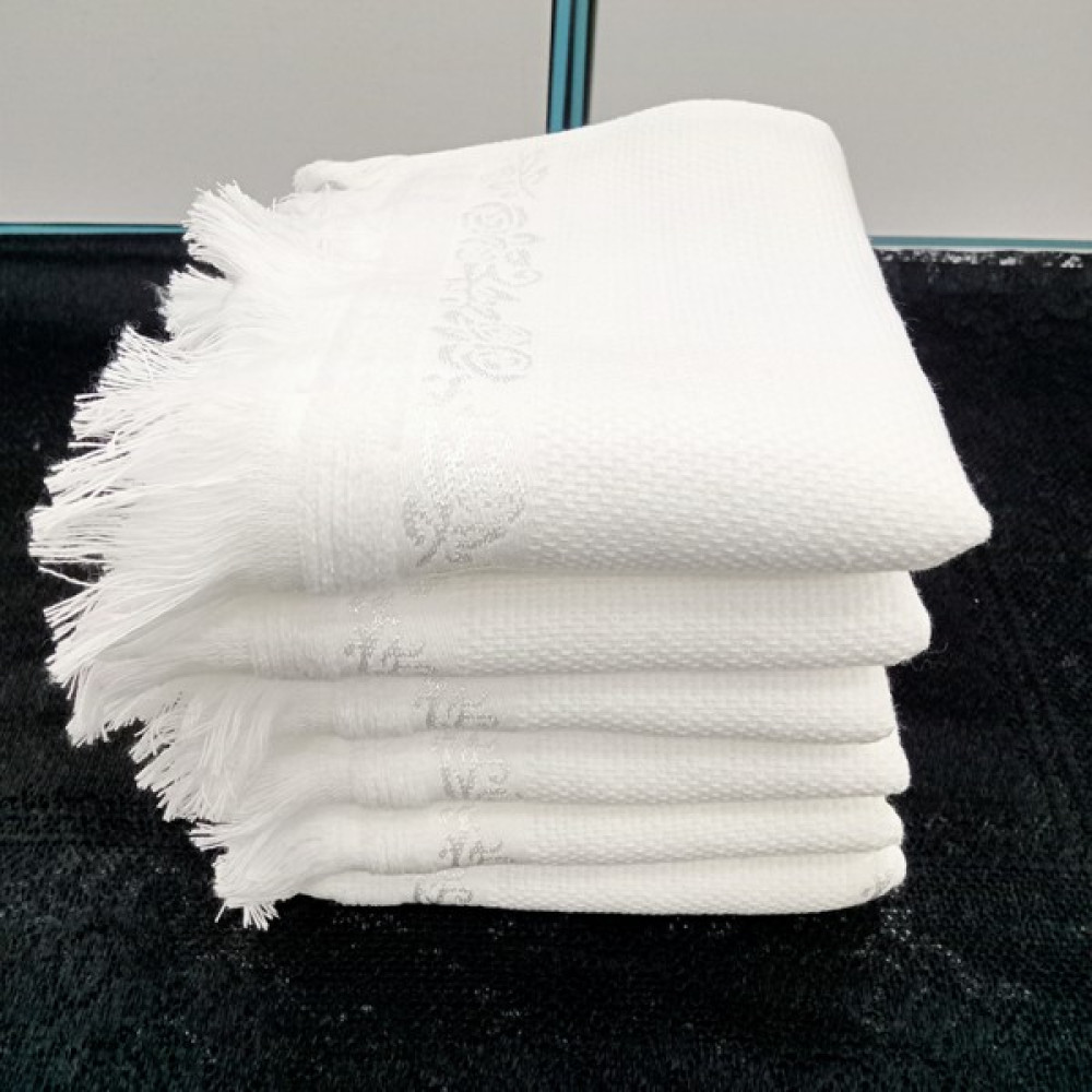 AYHOME Etamin Işleme Kadife Soft Beyaz Mutfak Havlu Seti 6 Adet 50 x 30 cm - 6'lı Mutfak Tekstili Fiyatı