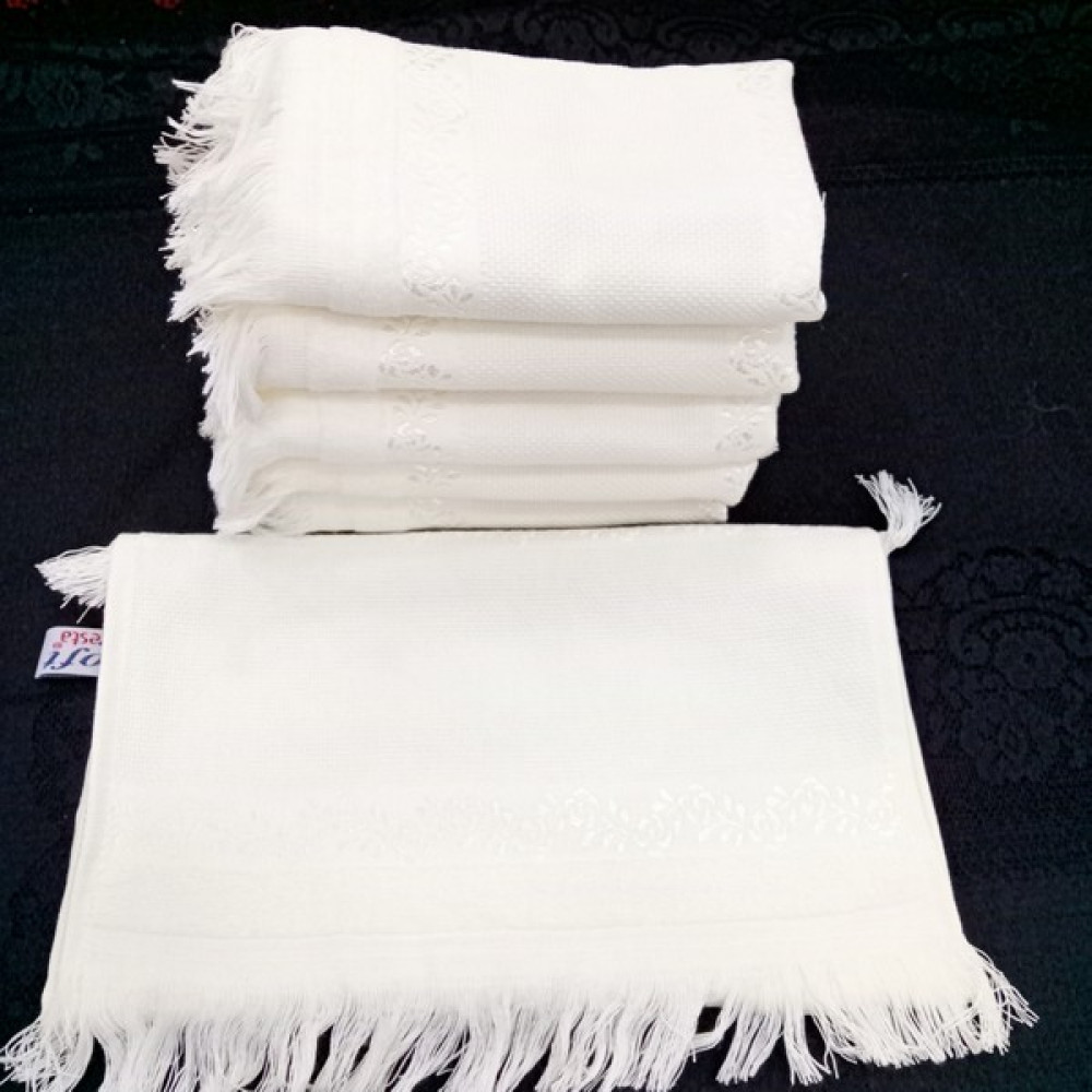 AYHOME Fiesta Kanaviçe Işleme Mutfak Havlu Seti 6 Adet 50 x 30 cm Krem Rengi - 6'lı Mutfak Tekstili Fiyatı