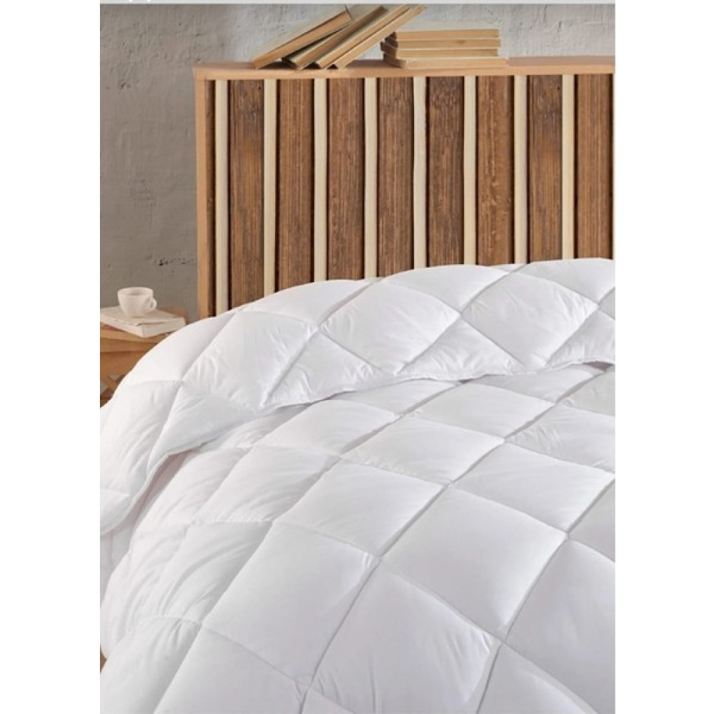AYHOME Tek Kişilik Antialerjik Lüx Silikon Yorgan ve Yastık Uyku Seti 1 Adet Yastık 800GR Pamuklu Beyaz - 155 x 215 cm - 010 - Beyaz Yorgan Fiyatı