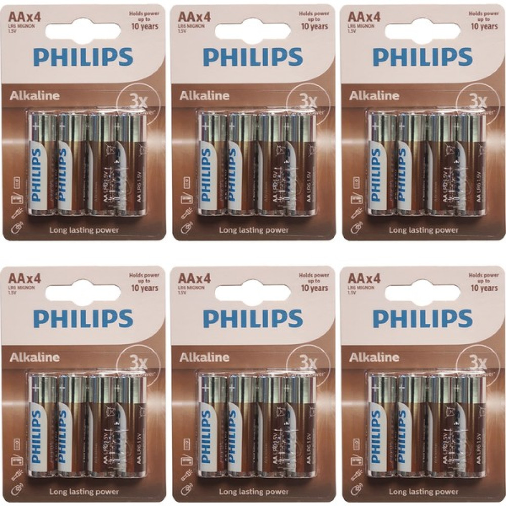 Ayithalat Phılıps Alkaline Aa Pil 6 Paket 24 Adet Oto Boyaları Fiyatı