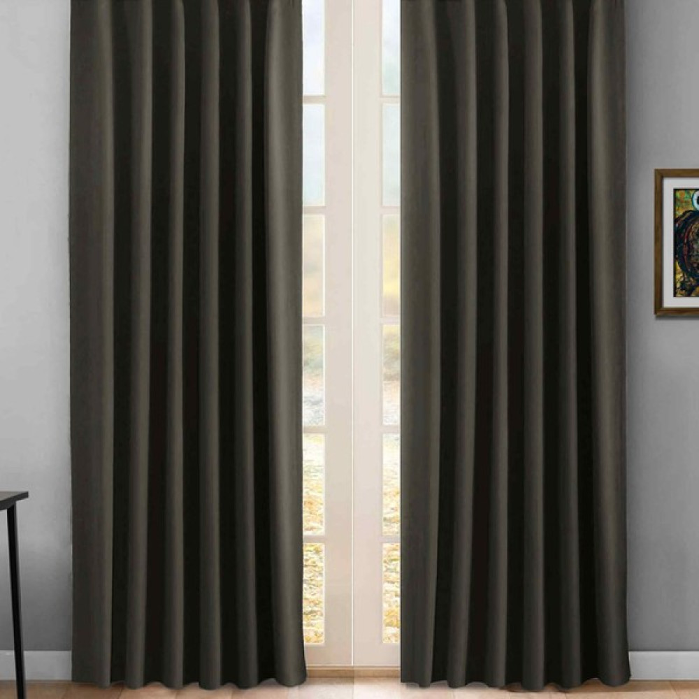 Aykol Perde Blackout Karartma Fon Perde - 100 x 210 cm - Antrasit Gri Fon Perde Fiyatı