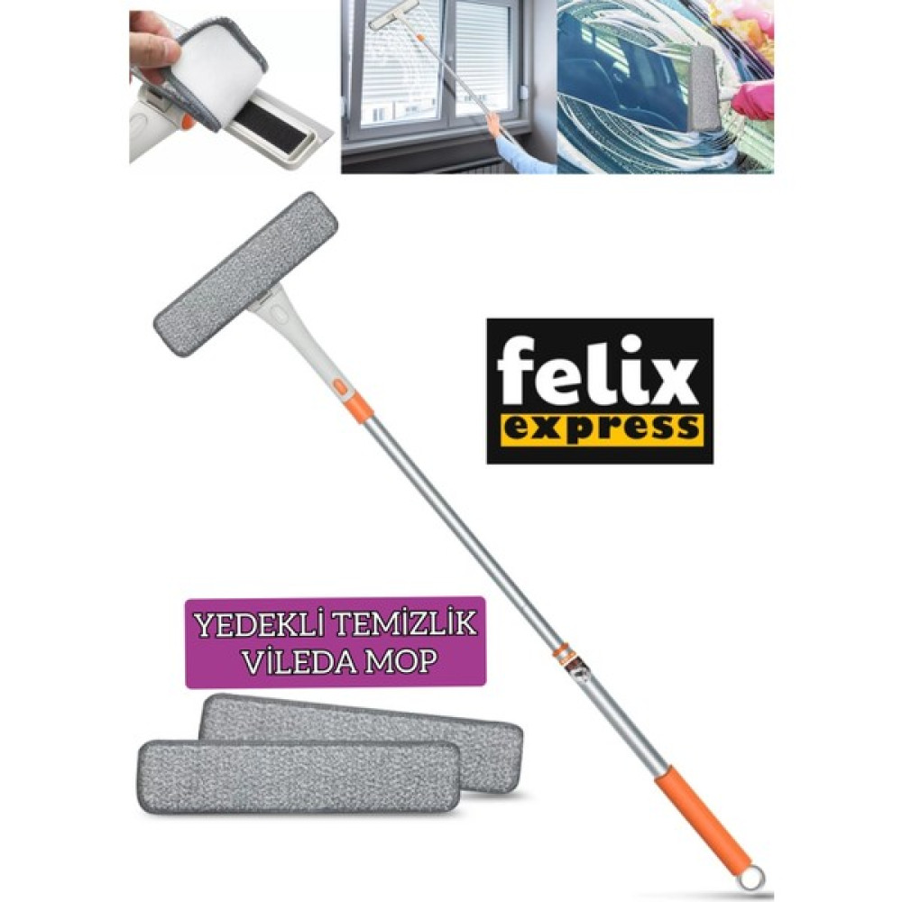 Ayla Stand 2 In 1 Cam Temizleme Aracı Çift Taraflı Teleskopik Çubuk Pencere Temizleyici - 1 lt Temizlik Malzemeleri Fiyatı