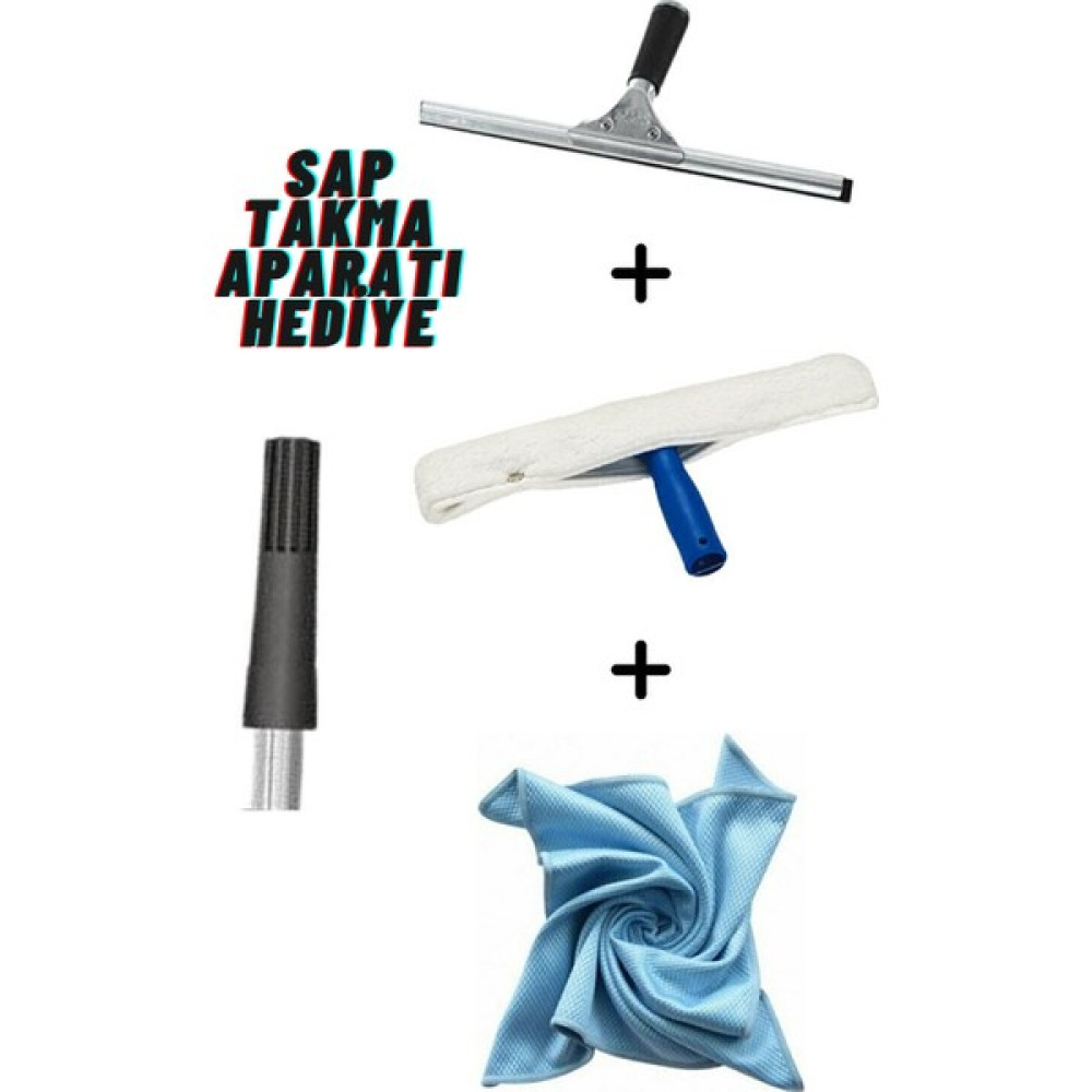 Ayla Stand 25CM Set Camsil Silme Aparatı Çekçek Metal ( Hediyeli Sap Takma Aparatı ) - 1 lt Temizlik Malzemeleri Fiyatı