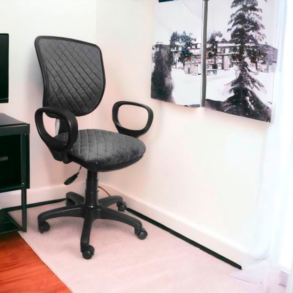 AYM Ofis Kapitone Kumaş Antrasit Babyface Ergonomik Çalışma Koltuğu Yönetici Bilgisayar Sandalyesi - Krem Ofis Bekleme Koltuğu Fiyatı