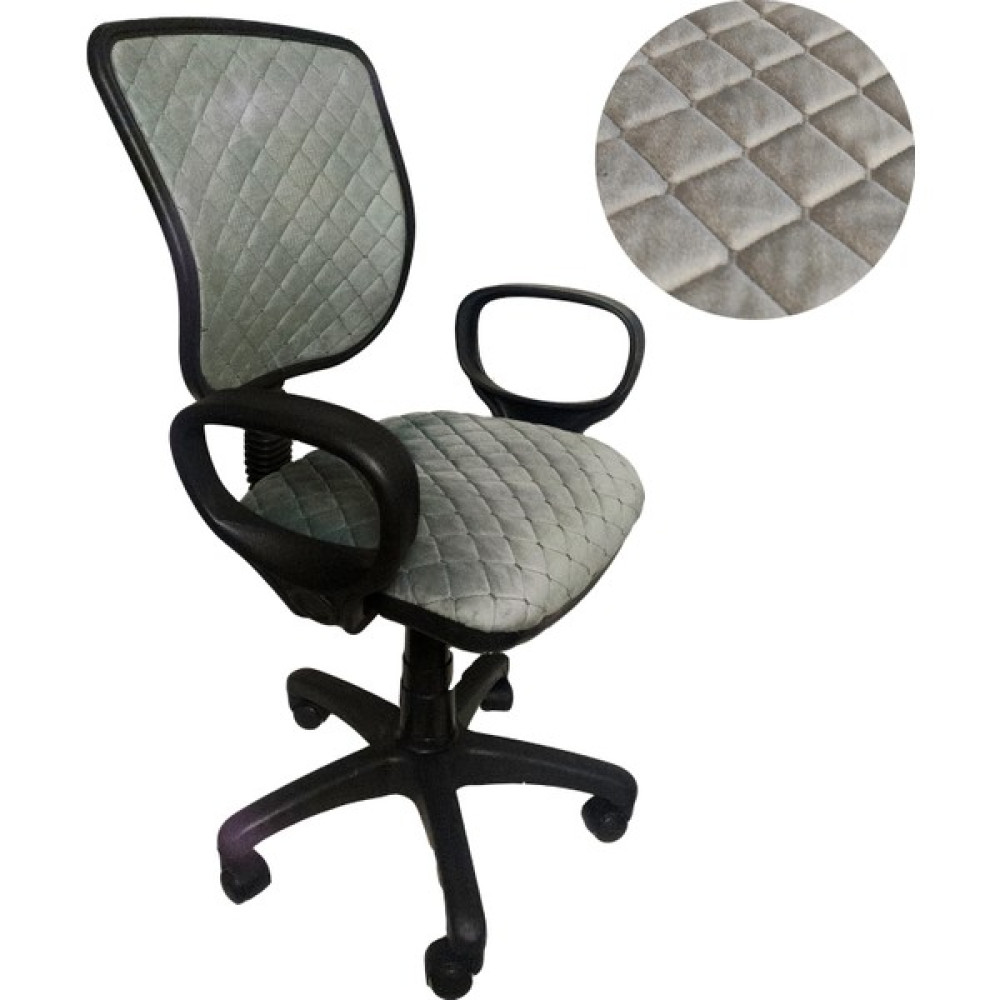 AYM Ofis Kapitone Kumaş Gri Babyface Ergonomik Çalışma Koltuğu Yönetici Bilgisayar Sandalyesi - Krem Ofis Bekleme Koltuğu Fiyatı