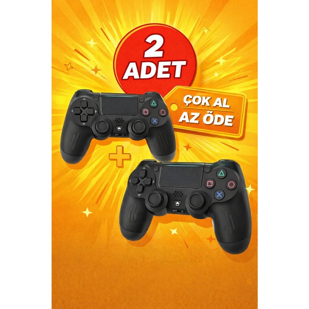 Aymestore Ps4 Joystick Tablet Telefon Pc Ps 4 Uyumlu Titreşimli Oyun Kolu 2 Adet. - Siyah Xbox Oyun Kolu ve Aksesuarları Fiyatı