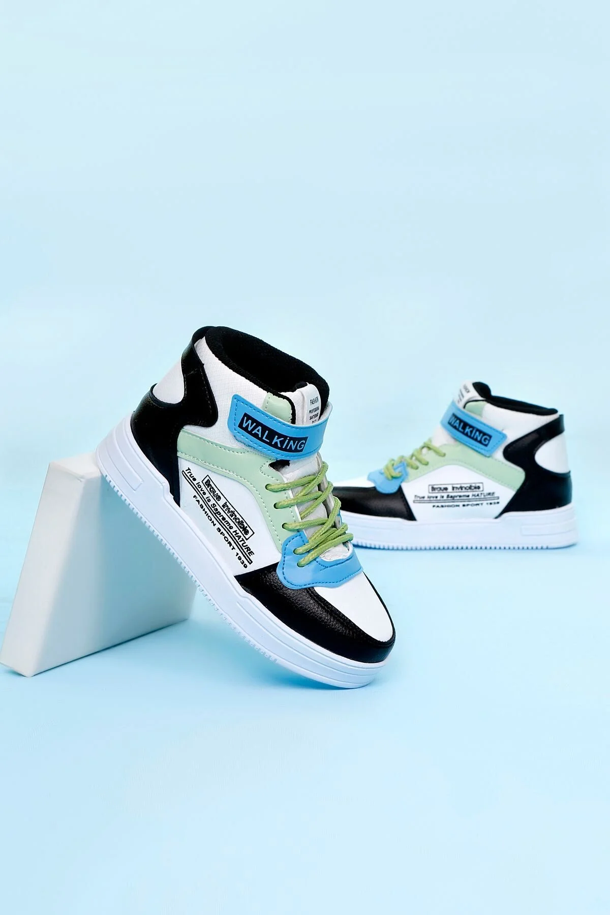 AYN-Shoes Çocuk Sneaker Spor Ayakkabısı Konforlu Esnek Hava Alan Unisex Kaliteli Bağcıklı Ortapedik 33 Beden" Spor Ayakkabı Fiyatı